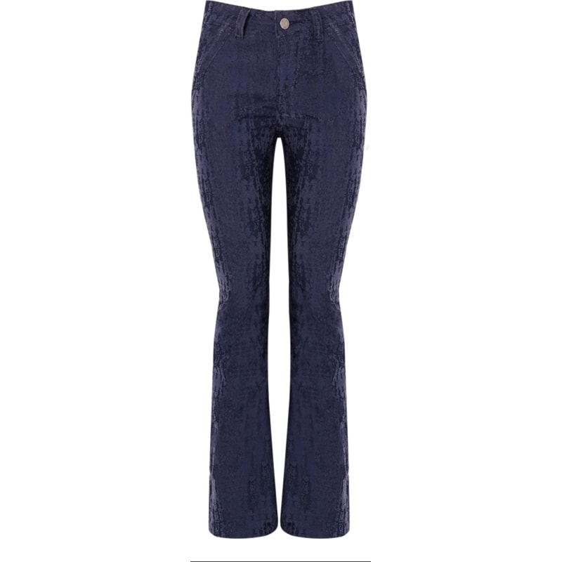 CALÇA RETA JEANS VELUDO DEVORE - JEANS
