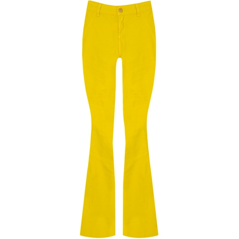 CALÇA SARJA FLARE - AMARELO CALÇA SARJA FLARE - AMARELO