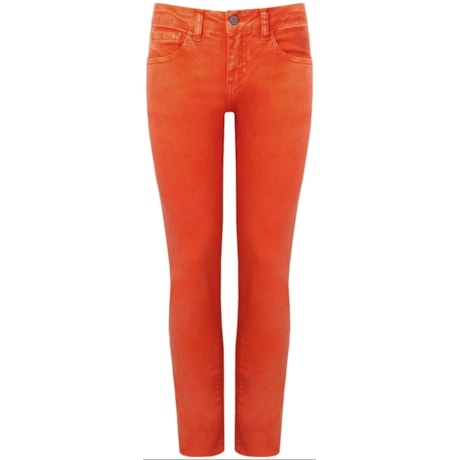 CALÇA SARJA SKINNY ESPATULADA - LARANJA CALÇA SARJA SKINNY ESPATULADA - LARANJA