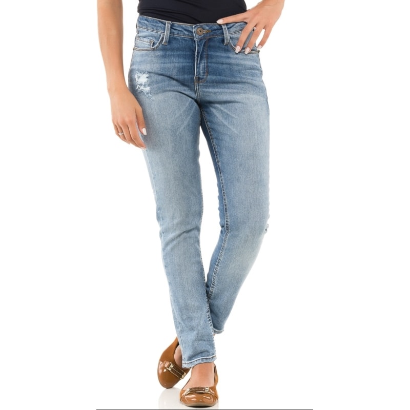 CALÇA SKINNY CANTÃO JUT - JEANS