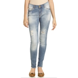 CALÇA SKINNY CHOPPER ANGEL CLARA - JEANS