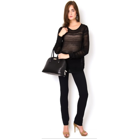 CALÇA SKINNY RADIOSA PIQUET RECORTES - PRETO