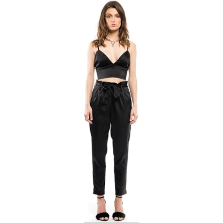 CALÇA WALK TREND SATIN - PRETO CALÇA WALK TREND SATIN - PRETO
