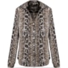 CAMISA ALGODÃO PYTHON OFÉLIA - MARROM