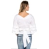 CAMISA AMISSIMA CACHECOUR MANGA DRAPEADA - BRANCO