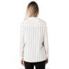CAMISA AMÍSSIMA CREPE RISCA DE GIZ - BRANCO