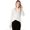 CAMISA AMÍSSIMA CREPE RISCA DE GIZ - BRANCO