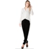 CAMISA AMÍSSIMA CREPE RISCA DE GIZ - BRANCO