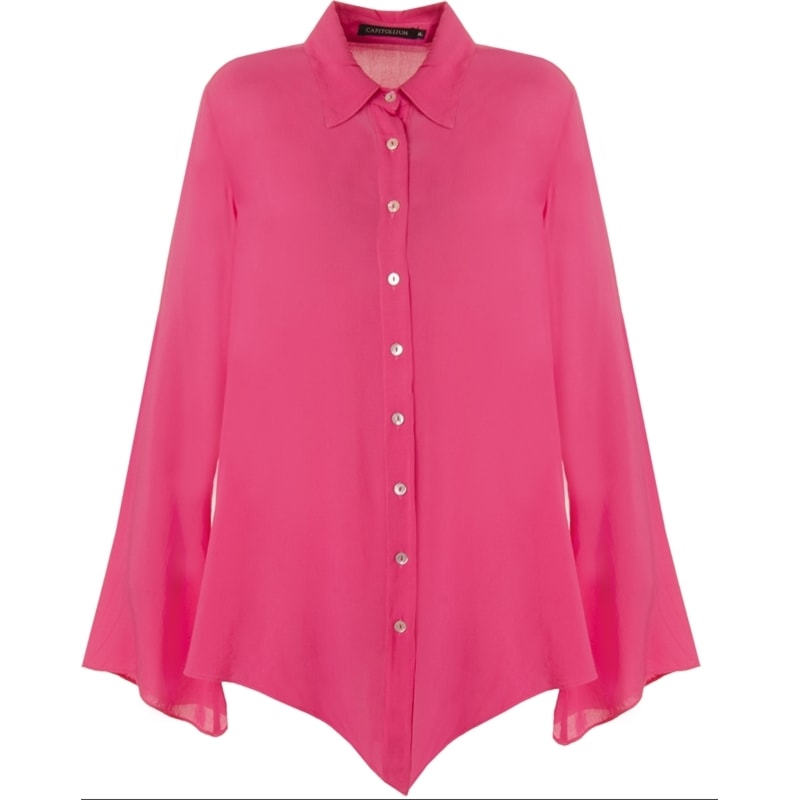 CAMISA AMPLA MANGA SINO YOLLA - PINK