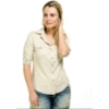 CAMISA ARIBANA CAPITOLLIUM EXCLUSIVE SUEDE - BEGE