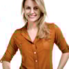 CAMISA ARIBANA CAPITOLLIUM EXCLUSIVE SUEDE - CARAMELO