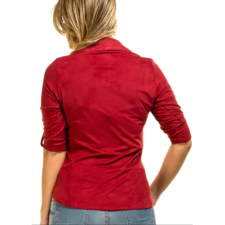 CAMISA ARIBANA CAPITOLLIUM EXCLUSIVE SUEDE - VERMELHO