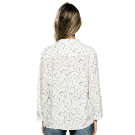 CAMISA CAPITOLLIUM ESTAMPA GRAMPOS - BRANCO