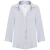 CAMISA CHIFFON LISA CAPITOLLIUM MANGA 3/4 - AZUL CLARO