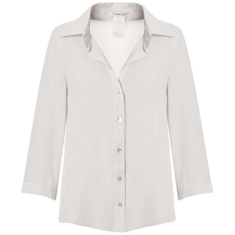 CAMISA CHIFFON LISA CAPITOLLIUM MANGA 3/4 - OFF WHITE