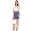 CAMISA CREPE BOTÕES EM METAL M/C - OFF WHITE