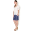 CAMISA CREPE BOTÕES EM METAL M/C - OFF WHITE