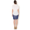 CAMISA CREPE BOTÕES EM METAL M/C - OFF WHITE