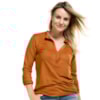CAMISA CRISTAL MANGA LONGA CAPITOLLIUM EXCLUSIVE - CARAMELO