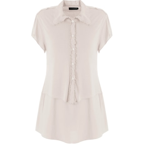 CAMISA DESFIADA DUPLA MANGA CURTA SCAD - BRANCO