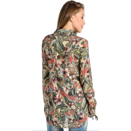 CAMISA DZARM FLORAL - VERDE CAMISA DZARM FLORAL - VERDE