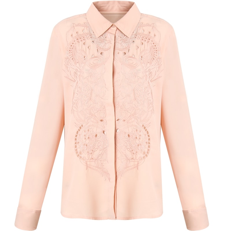 blusa bordado richelieu