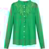 CAMISA GOLA PADRE COM RENDA - VERDE