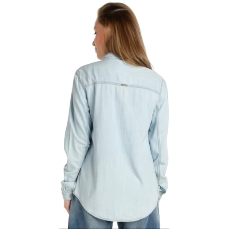 CAMISA JEANS DZARM DELAVÊ - JEANS CAMISA JEANS DZARM DELAVÊ - JEANS