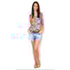 CAMISA MALHA FOLHAS MIX - LARANJA