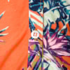 CAMISA MALHA FOLHAS MIX - LARANJA
