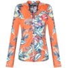 CAMISA MALHA FOLHAS MIX - LARANJA