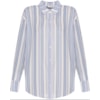 CAMISA NICE CLUB CREPE  LISTRAS - AZUL