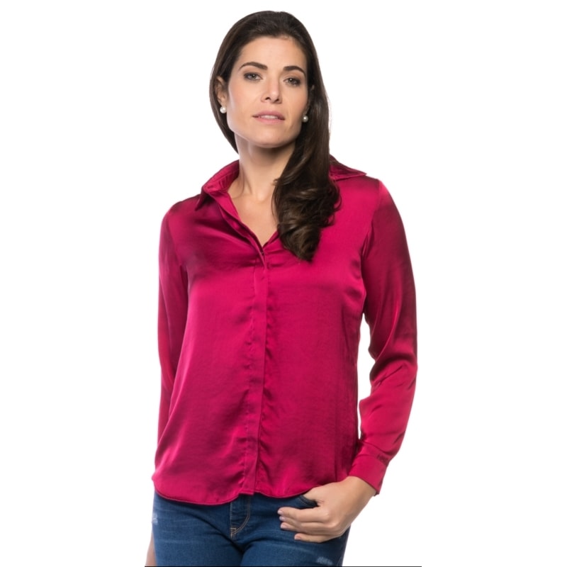 CAMISA SCALON MANGA LONGA BURGNDY ORIGINAL - FÚCSIA