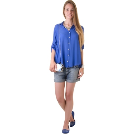 CAMISA VISCOSE AMPLA MANGA 3/4  YUNA - PINK