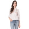 CAMISA VOIL CAPITOLLIUM BORDADO FLORES - BRANCO
