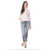 CAMISA VOIL CAPITOLLIUM BORDADO FLORES - BRANCO