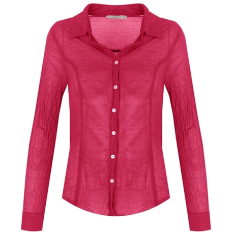 CAMISA VOIL DE ALGODÃO MARTINGALE - PINK CAMISA VOIL DE ALGODÃO MARTINGALE - PINK
