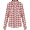 CAMISA XADREZ COM BOLSOS E MARTINGALE LIZ - ROSA