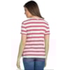 CAMISETA LISTRADA DZARM  ALGODÃO - VERMELHO