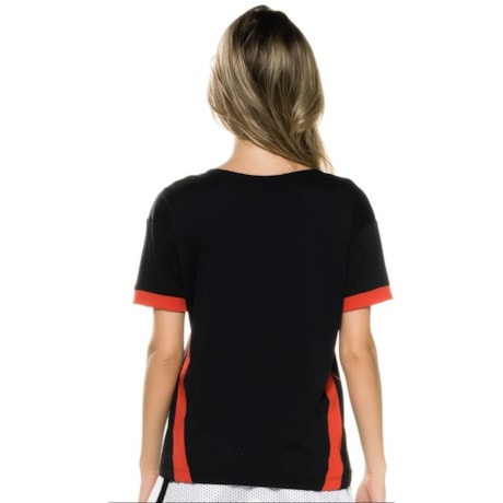 CAMISETA WALK TRENDY DETALHES COLOR - PRETO