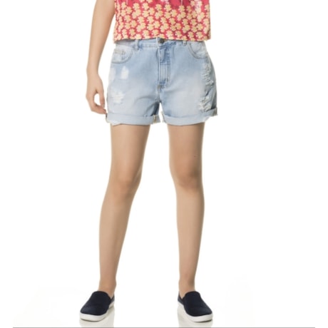CANTÃO - BERMUDA JEANS BOYFRIEND TOTAL DESTROYED - JEANS CANTÃO - BERMUDA JEANS BOYFRIEND TOTAL DESTROYED - JEANS