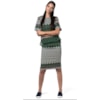 CANTÃO - BLUSA CROPPED AMPLA ESTAMPADA - VERDE