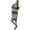 CANTÃO - BLUSA CROPPED AMPLA ESTAMPADA - VERDE