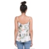 CANTÃO - BLUSA ESTAMPA TROPICAL ALÇAS FINAS - OFF WHITE