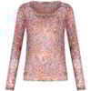 CANTÃO - BLUSA MALHA M/L SILK MOSAICO - LARANJA