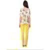 CANTÃO - BLUSA MALHA SILK ESTAMPA JARDIM - OFF WHITE