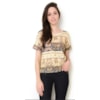 CANTÃO - BLUSA MOLETON SILK DIAMONDS - BEGE