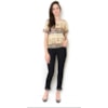 CANTÃO - BLUSA MOLETON SILK DIAMONDS - BEGE