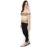 CANTÃO - BLUSA MOLETON SILK DIAMONDS - BEGE