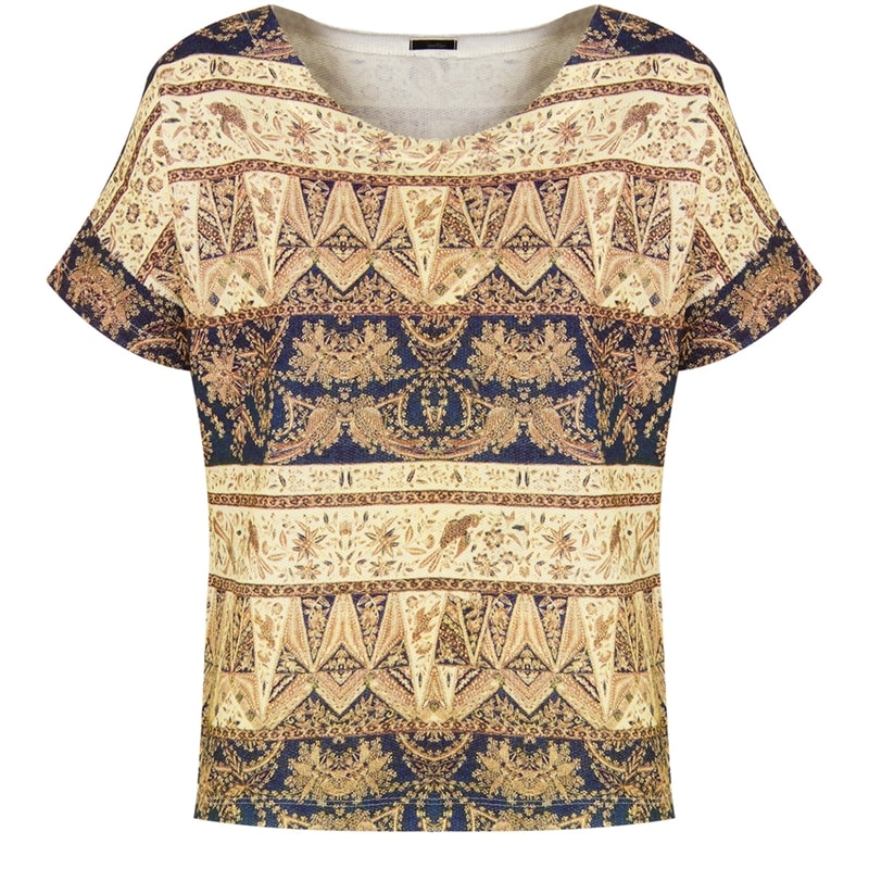 CANTÃO - BLUSA MOLETON SILK DIAMONDS - BEGE